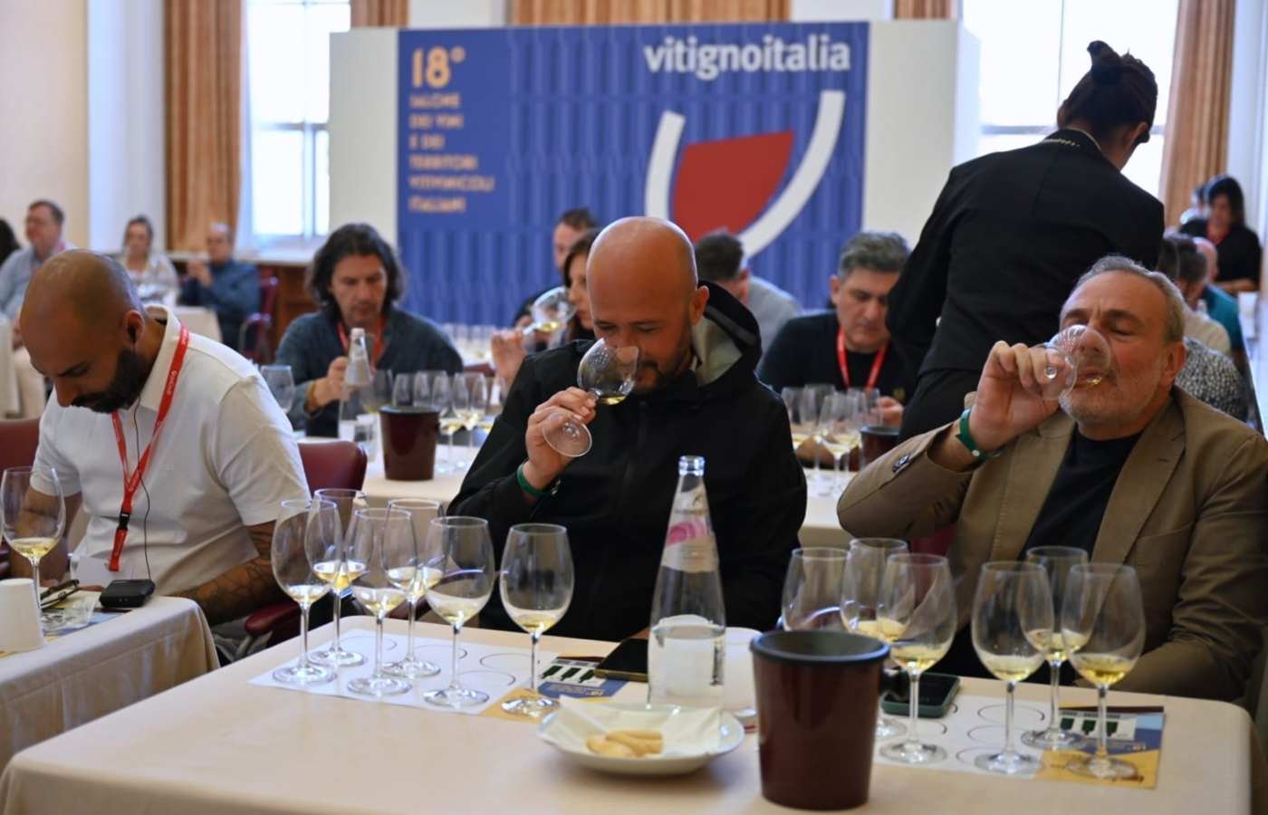 Degustazione di vini a VitignoItalia, Napoli.